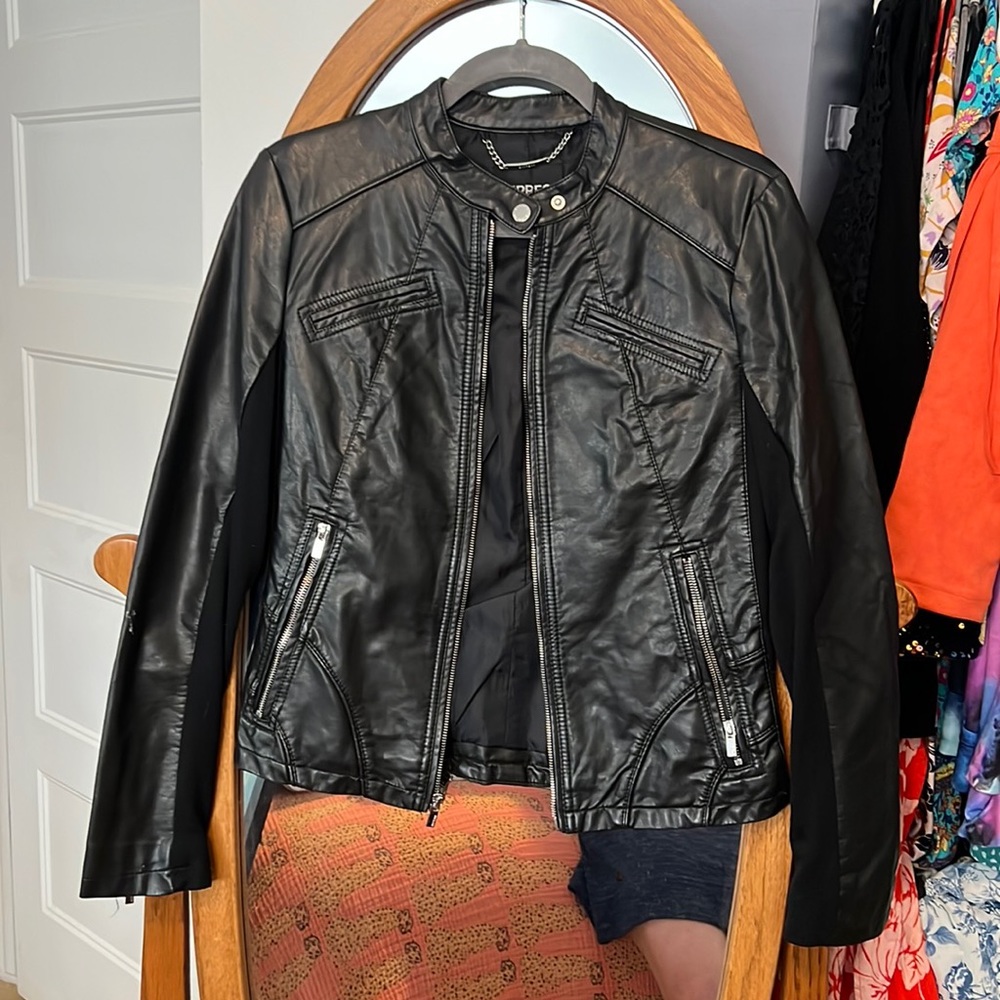 Faux leather jacket